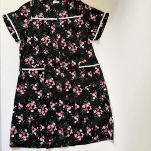 YOZLY Large House Dress Robe Short Sleeve Snap pockets Nightgown Loungewear